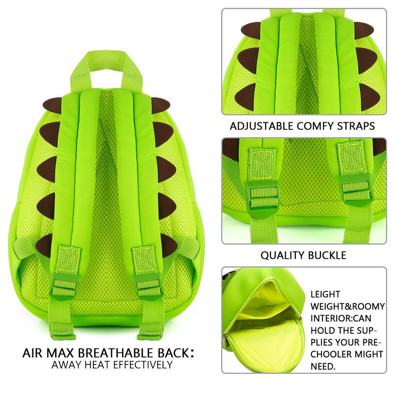 yisibo Dinosaur Backpack Toddler Backpack for Boys Girls Waterproof Preschool Travel Kids Bookbag Backpack for 2-7 Years - Image 5
